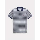 Custom Slim Fit Striped Polo Shirt - 710956682001 - POLO RALPH LAUREN