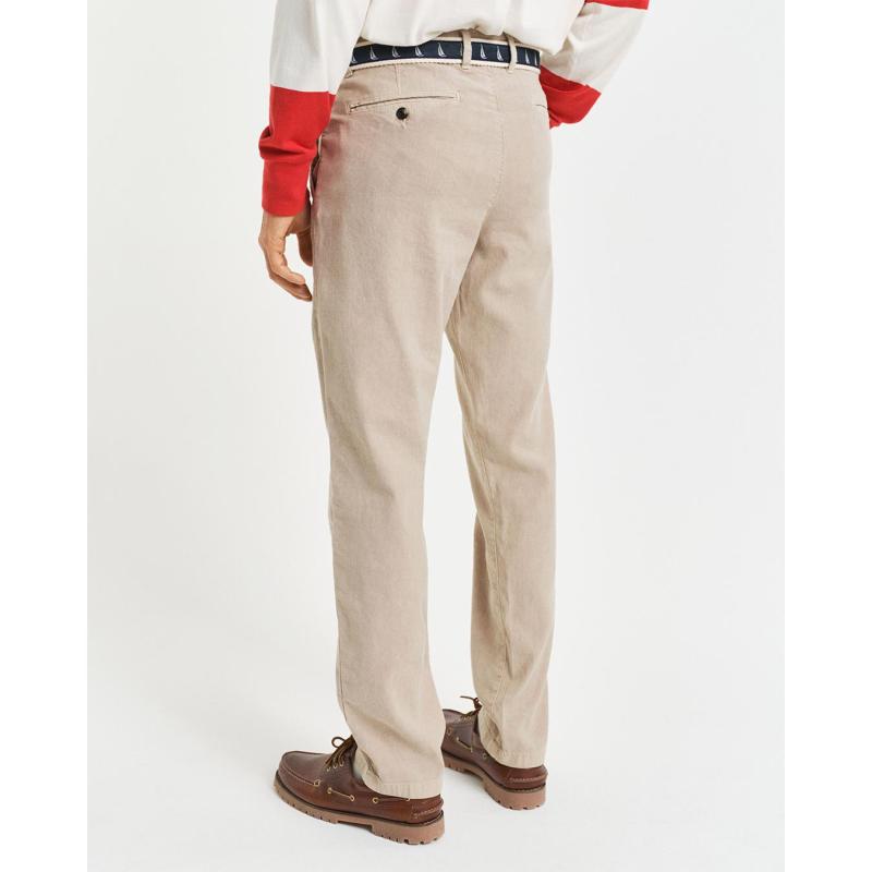Slim Fit Cotton Linen Chinos - 3G1505342-34 - GANT