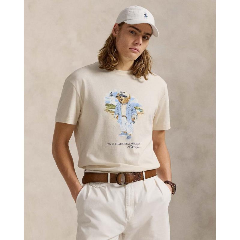 Custom Slim Polo Bear Mesh Polo Shirt - 710969630001 - POLO RALPH LAUREN