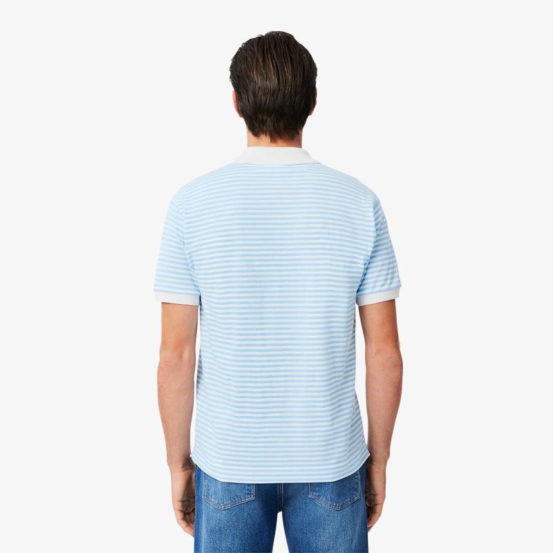Men's Classic Fit L.12.12 Striped Petit Piqué Polo - 9@3PH9753 - LACOSTE