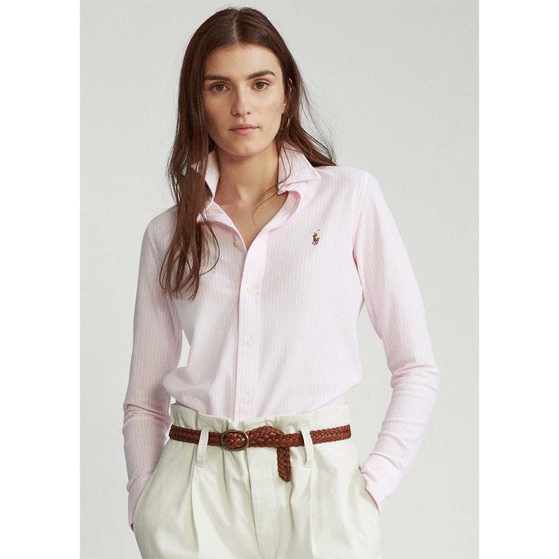 Striped Knit Oxford Shirt - 211664416001 - POLO RALPH LAUREN