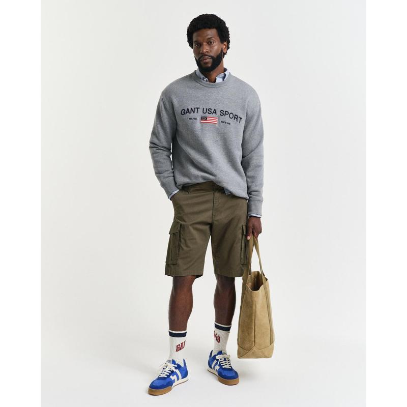 Relaxed Fit Twill Cargo Shorts - 9@3G205069 - GANT