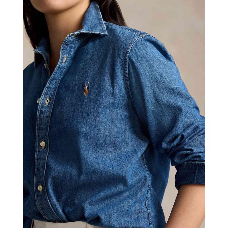 Slim Fit Denim Shirt - 211969458001 - POLO RALPH LAUREN