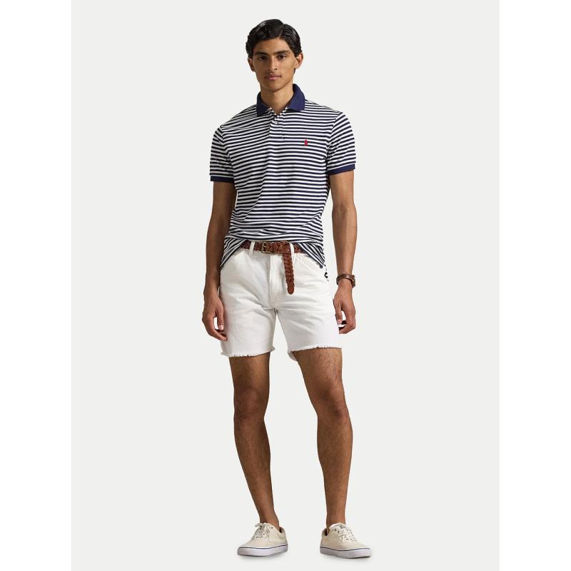 Custom Slim Fit Striped Polo Shirt - 710956682001 - POLO RALPH LAUREN