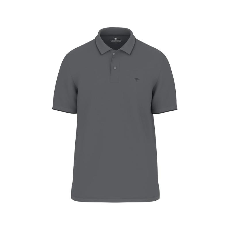 Polo shirt made of cotton with subtle contrast details - 1504  1321 - FYNCH HATTON