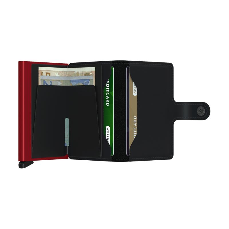 MINIWALLET MATTE - MM – BLACKRED - SECRID