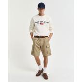 Relaxed Fit Twill Cargo Shorts - 9@3G205069 - GANT