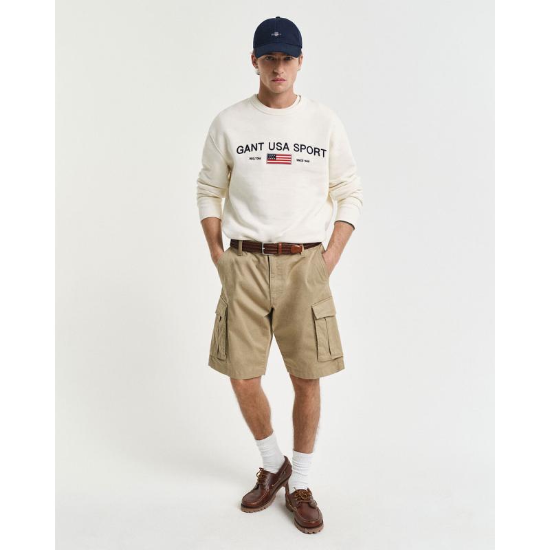 Relaxed Fit Twill Cargo Shorts - 9@3G205069 - GANT