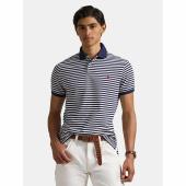 Custom Slim Fit Striped Polo Shirt - 710956682001 - POLO RALPH LAUREN