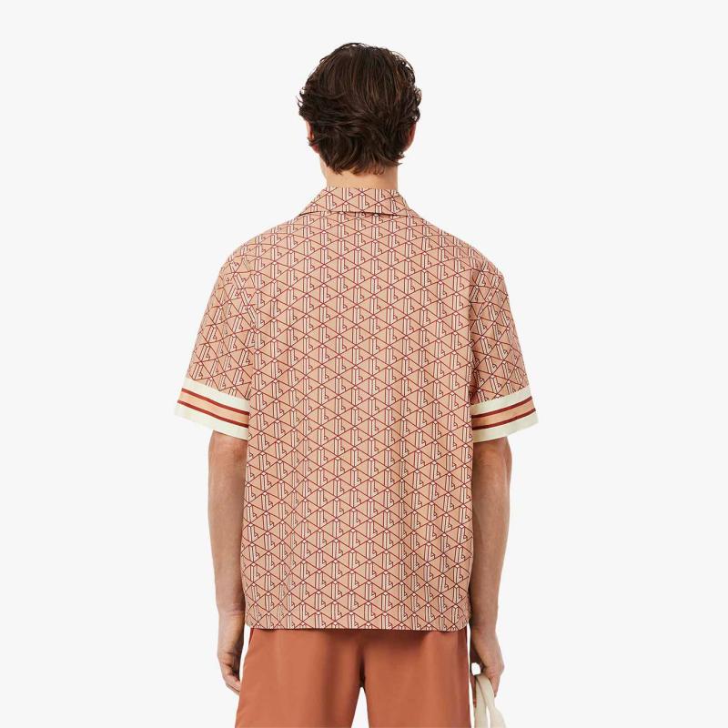 Straight Cut Monogram Shirt - 3CH9094 - LACOSTE