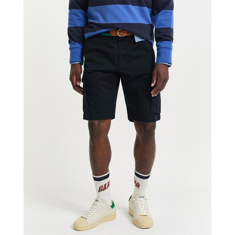 Relaxed Fit Twill Cargo Shorts - 9@3G205069 - GANT