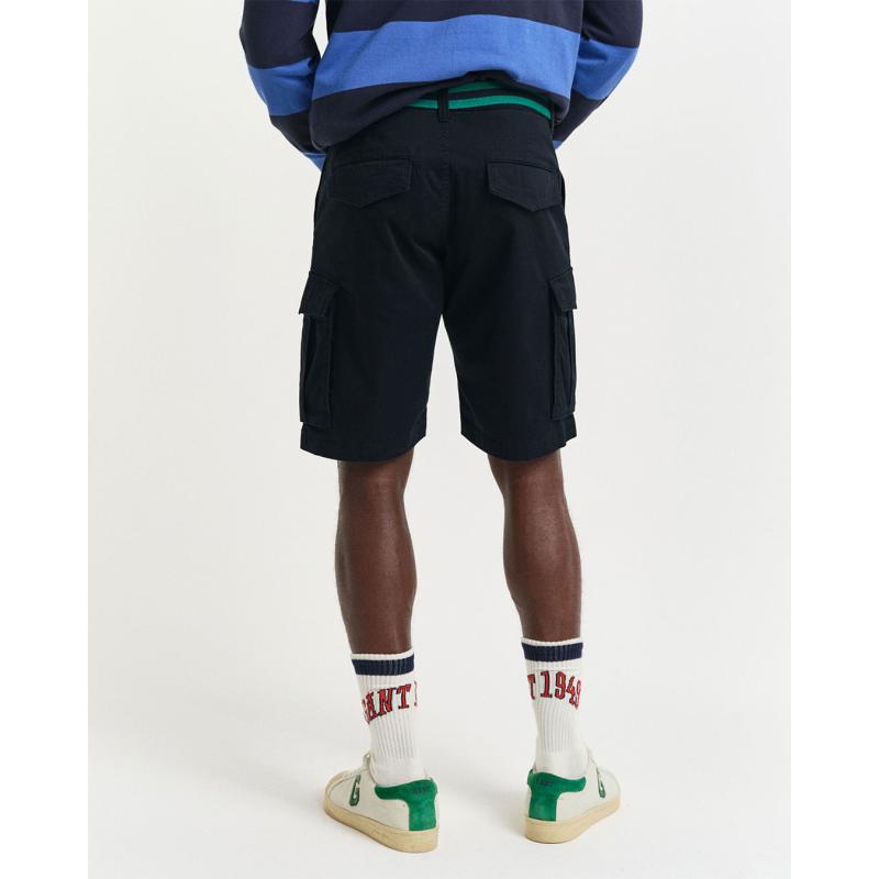 Relaxed Fit Twill Cargo Shorts - 9@3G205069 - GANT
