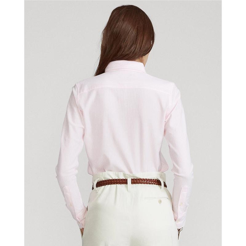 Striped Knit Oxford Shirt - 211664416001 - POLO RALPH LAUREN