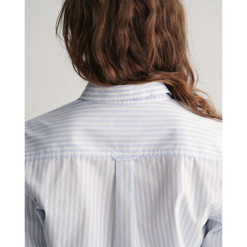 Regular Fit Striped Poplin Shirt - 9@3GW4300214 - GANT