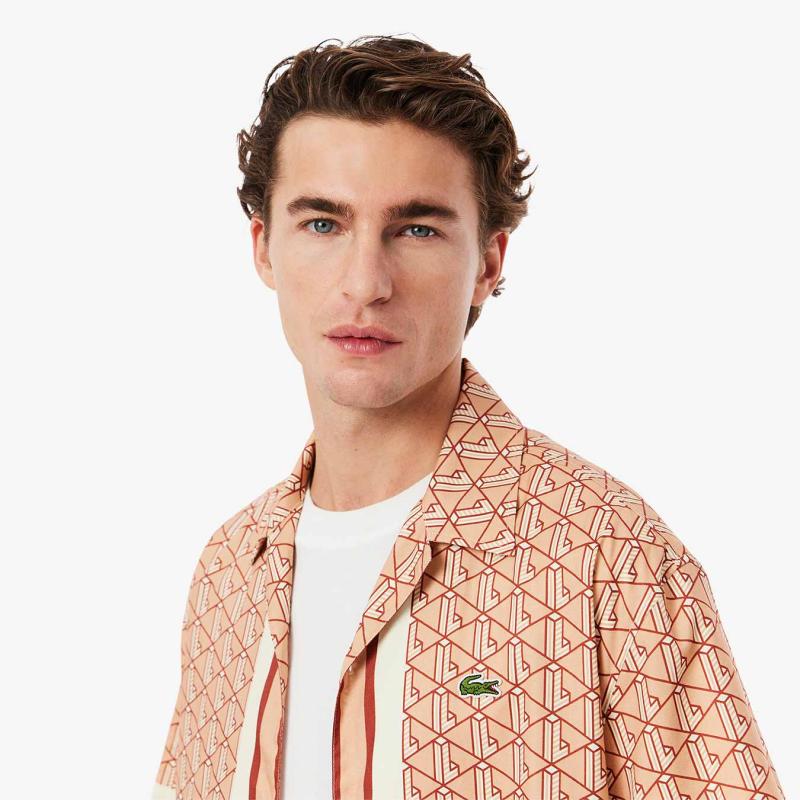 Straight Cut Monogram Shirt - 3CH9094 - LACOSTE