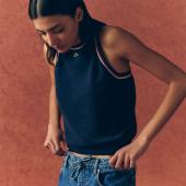 Women's Cotton Jersey Sleeveless Top - 3AF9263 - LACOSTE