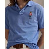 Custom Slim Polo Bear Mesh Polo Shirt - 710969629001 - POLO RALPH LAUREN