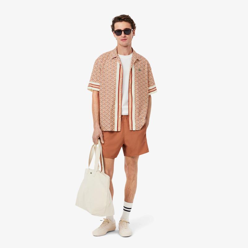 Straight Cut Monogram Shirt - 3CH9094 - LACOSTE