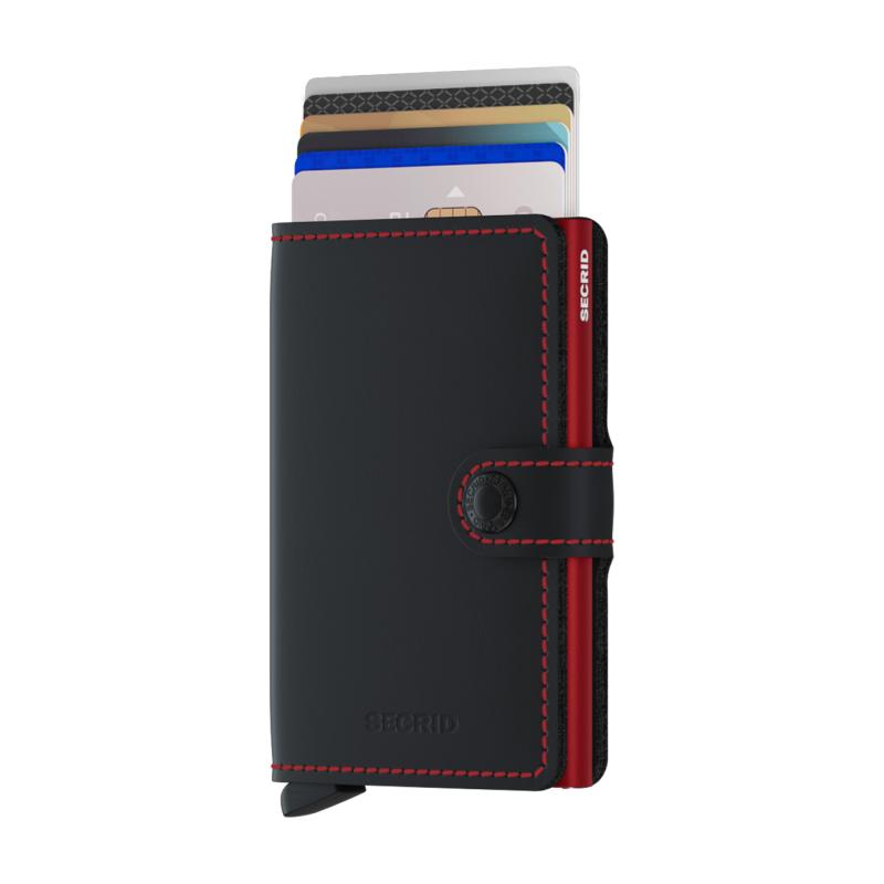 MINIWALLET MATTE - MM – BLACKRED - SECRID