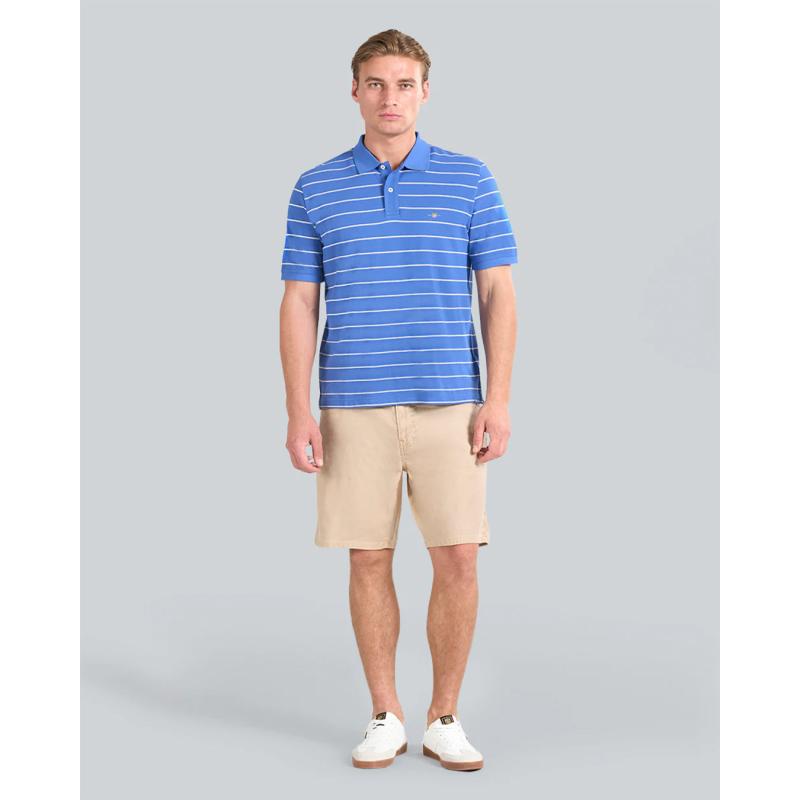 STRIPED SHORT SLEEVE POLO - 3G2014026 - GANT