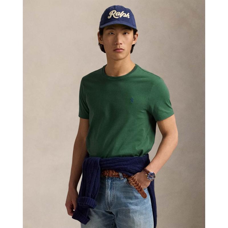 Custom Slim Fit Jersey Crewneck T-Shirt - 710671438425 - POLO RALPH LAUREN