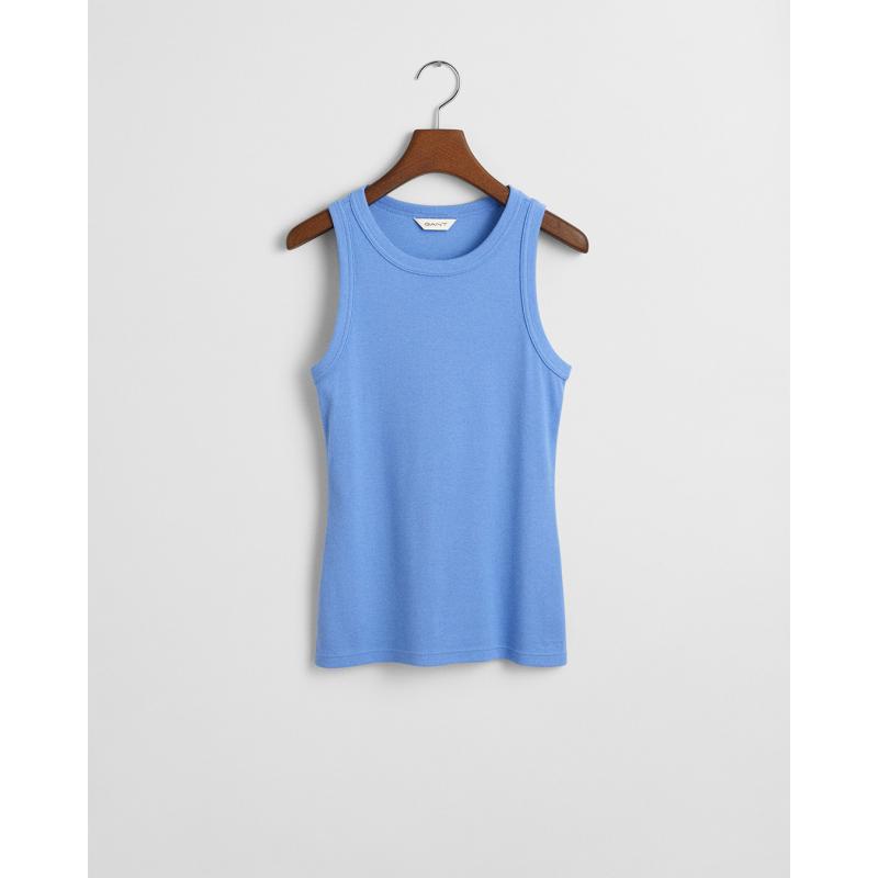 High Neck Ribbed Tank Top - 9@3GW4201407 - GANT