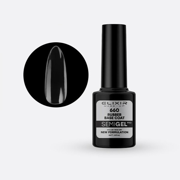 Ημιμόνιμο βερνίκι 5ml – #660 (Rubber Base Coat)