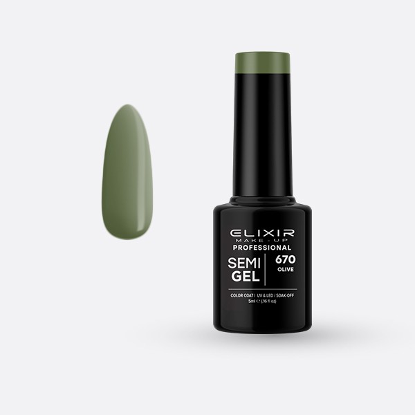 Ημιμόνιμο βερνίκι 5ml – #670 (Olive)