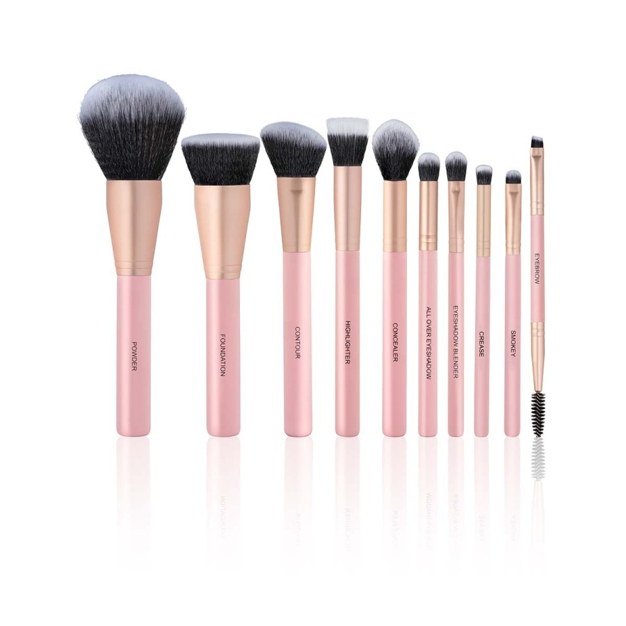 10 BRUSH SET FACE & EYES