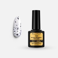 Ημιμόνιμο βερνίκι 8ml – #1129 (Black Eggshell Top Coat No Wipe)