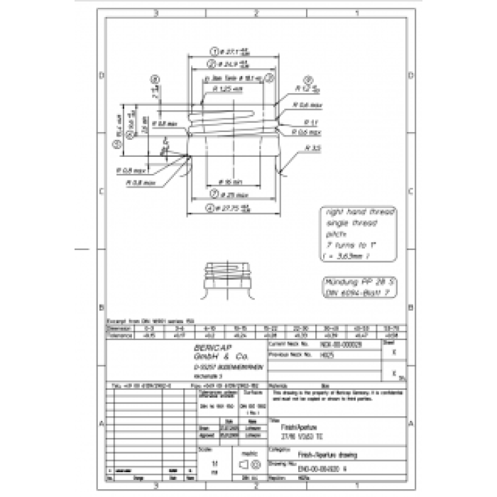 Μπουκάλι Πλαστικό (PET) Καραμελέ Χωρίς Πώμα 1000ml με λαιμό 28mm,