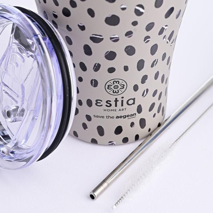 Θερμός Coffee Mug Estia Leopard Taupe 350ml