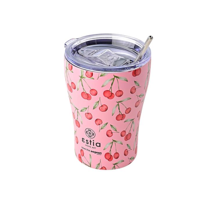 Θερμός Coffee Mug Estia Cherry Rose 350ml