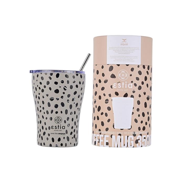 Θερμός Coffee Mug Estia Leopard Taupe 350ml
