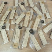 Χειροποίητος ξύλινος χάρακας με όνομα (HC1288)