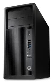 HP Workstation Z240, Refurbished Grade A Repainted, E3-1225 V5, 16GB, 250GB M.2, DVD, FreeDOS