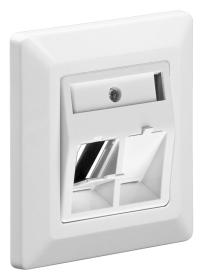 GOOBAY πρίζα τοίχου για 2x keystone jacks 95902, 80x80mm, λευκό