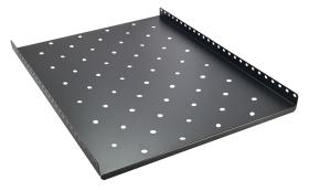 POWERTECH σταθερό ράφι 19" NETW-0019 για rack βάθους 1000mm, μαύρο, 2τμχ