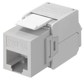 GOOBAY Keystone module RJ45 CAT 6A 90693, UTP, γκρι