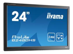 IIYAMA used οθόνη B2480H LED, 24" 1920x1080, VGA/DVI/HDMI, χωρίς βάση, Grade B
