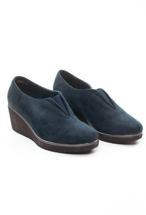 Μαύρο Oxfords καστόρ με λάστιχο CT483