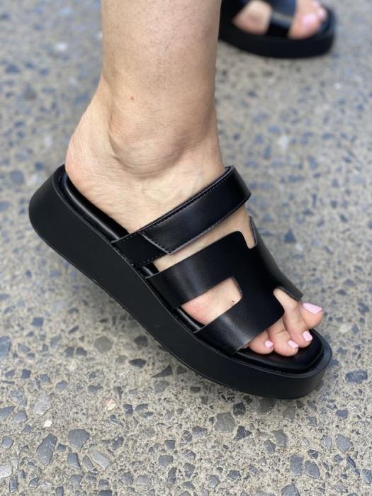 Flatform με ρυθμιζόμενο λουρί σκρατς μαύρο A6091