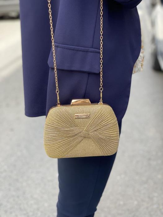 Τσαντάκι clutch αμπιγιέ με ιδιαίτερο σχέδιο μαύρο 21927