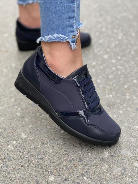 Ανατομικό sneaker μπλέ 27010