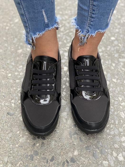 Ανατομικό sneaker μαύρο 27010