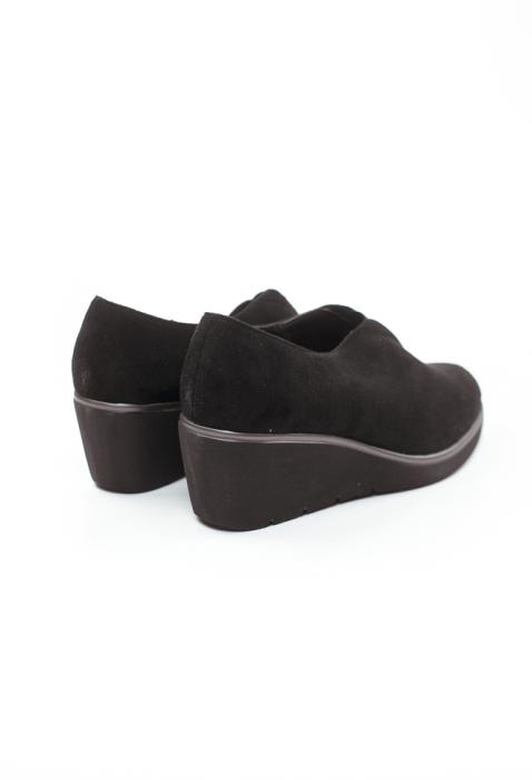 Μαύρο Oxfords καστόρ με λάστιχο CT483