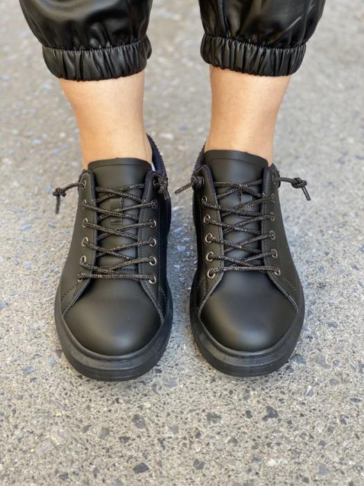 Sneaker με διακοσμητικά στρας μαύρο C89621