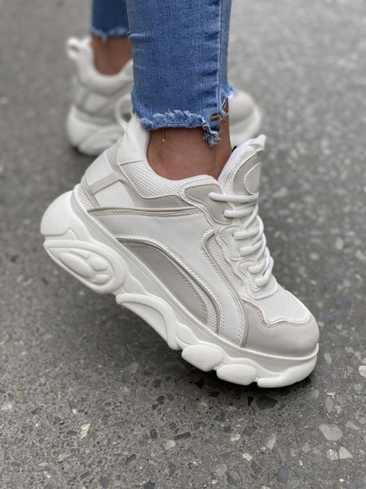 Sneaker με δίχτυ άσπρο H9005