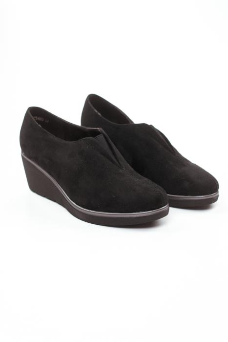 Μαύρο Oxfords καστόρ με λάστιχο CT483