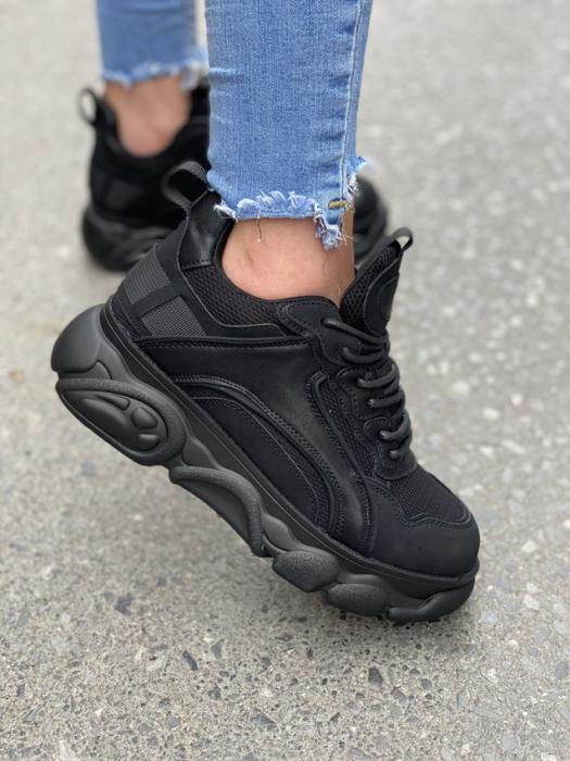 Sneaker με δίχτυ μαύρο H9005